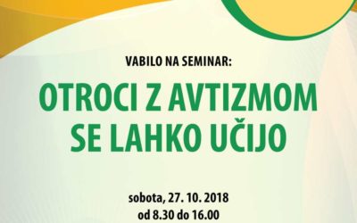 Vabilo na seminar: otroci z avtizmom se lahko učijo